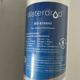 WD-836848 WATERDROP Pack Water Filter Fisher Paykel #2