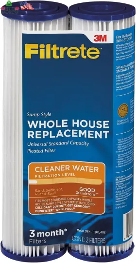 3WH-STDPL-F02 3M CHIMD Filtrete Standard House Pleated Water