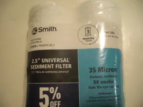 1074308 A. O. SMITH Pack Sediment Filter #2