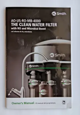 AO-US-MB-4000 A. O. SMITH Water Filter Manual