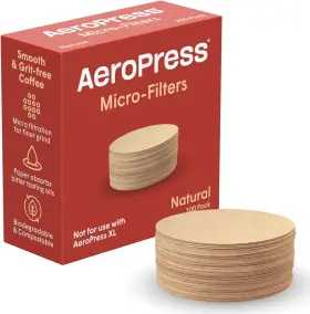 81NA AEROPRESS Natural Paper Microfilters Coffee Standard