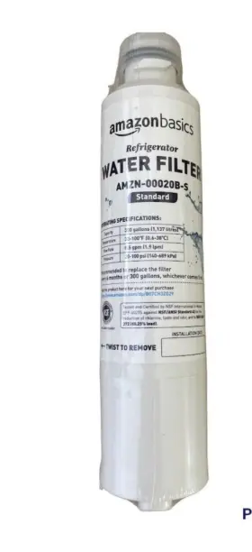 AMZN-00020B-S AMAZONBASICS Basics Refrigerator Water Filter