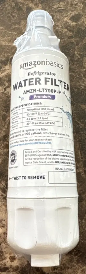 AMZN-LT700P-P AMAZONBASICS Basics Refrigerator Water Filter
