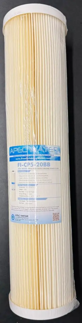 FI-SED20-BB APEC Big House Pleated Sediment Water Filter