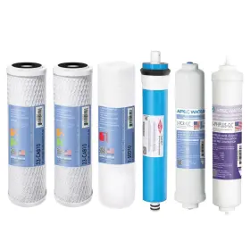 Apec Water 810174220162 50 Gpd Complete Walter Filtration Cartridge Filter Set For Ro-pro-ph Apec Water 810174220162 50 Gpd Complete Walter Filtration Cartridge Filter Set For Ro-pro-ph