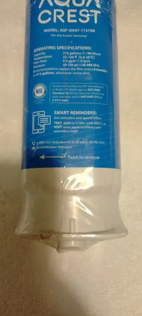 AQF-DA97-17376B AQUA CREST Water Filter Samsung #3