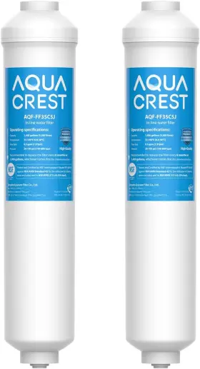 AQF-FF35C5J-2 AQUA CREST Inline Carbon Water Filter Reverse
