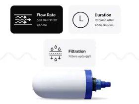 636601495657 AQUA EASY Ceramic Water Filter Candle Pack #2