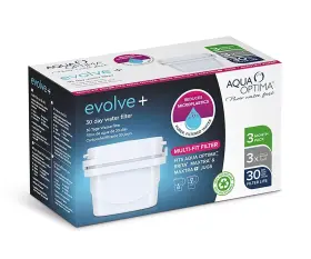 812148020228 AQUA OPTIMA Evolve Filter Pitchers Pour Filtered