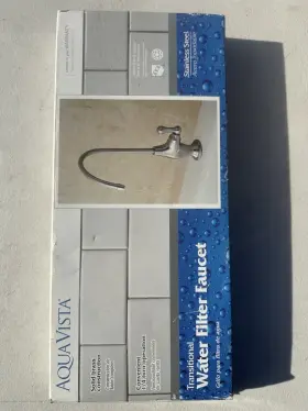 KSS19AAM AQUA VISTA Transitional Water Filter Faucet Steel