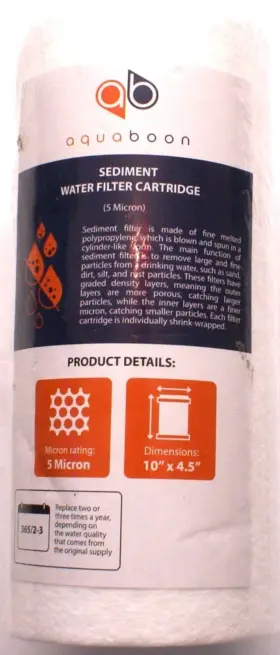 850015007330 AQUABOON Wound Sediment Water Filter Cartridge