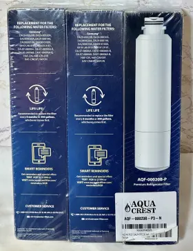 AQF-00020B-P AQUACREST Aqua Crest Refrigerator Filters Pack