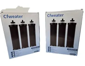 AQU-BB9-6 AQUACREST Cfweater Water Filter Purification Pack