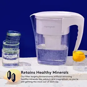 B016LLLXJS AQUAGEAR Water Filter Pitcher Lead Chlorine Pfoa #3