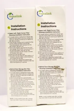 AL-LT1000P AQUALINK Refrigerator Water Pack Media Air Filter #2