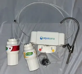Aquasana Aq-5200.56 Water Filter System 2-stage Under Sink Set With Brushed Nickel Faucet