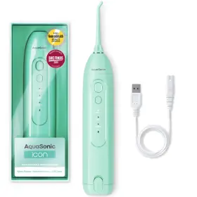 As-flos-icon-gr AQUASONIC Water Flosser Cordless Rechargeable