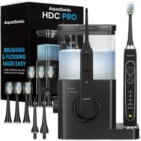 AS-HDCS-PRO2 AQUASONIC Dental Center Pro Brushing Flossing