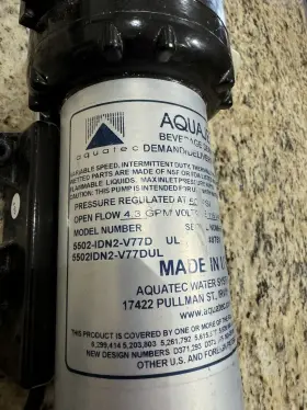 5502-IDN2-V77D AQUATEC Ro Pump #2
