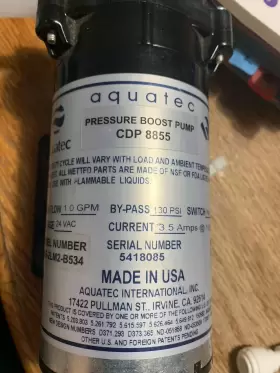 CDP8852-2J03-B423 AQUATEC Ro Booster Pump