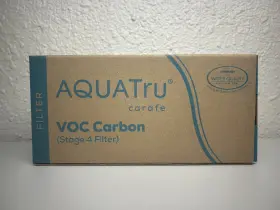 10AT100VF01 AQUATRU Voc Carbon Filter Carafe