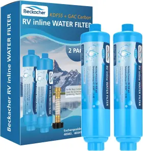 YW003B BECKACHER Rv Water Filter Flexible Hose Protector Kdf