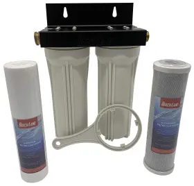 Beech Lane 856152008070 External Rv Dual Water Filter System Leak-free Brass Fittings Mounting Brac Beech Lane 856152008070 External Rv Dual Water Filter System Leak-free Brass Fittings Mounting Brac