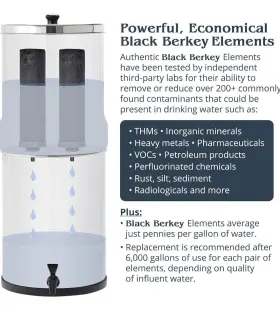 BER-BU2 BERKEY Big Gravity Fed Steel Countertop Water Filter #3