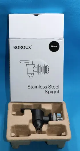 Bx-ss-spigot-bk BOROUX Steel Water Filter Ceramic Valve Box