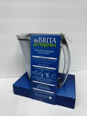 8J18336 BRITA Stream Water Filter Pitcher Bpa Pour Cup #3