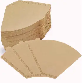 U100 BURUIJI Coffee Filter Cone Natural Unbleached
