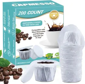 B07VCNZ8NN CAPMESSO Disposable Coffee Filters Lid Kerig
