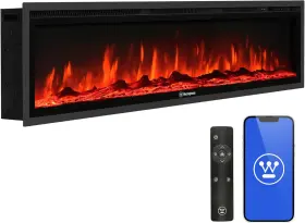 Casa Home Living A132-b0f8hpd9nx 60 Inch Electric Fireplace Heater Compatible With Alexa And Google Casa Home Living A132-b0f8hpd9nx 60 Inch Electric Fireplace Heater Compatible With Alexa And Google