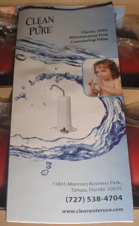 3060 CLEAN PURE Classic Paragon Countertop Faucet Water #3