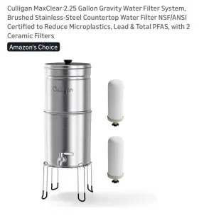 810136500813 CULLIGAN Maxclear Gallon Gravity Water Filter