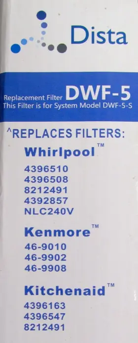 DWF-5 DISTA Refrigerator Water Filter Whirlpool Kenmore #2