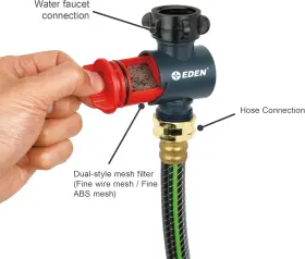 20138EDAMZ EDEN Inline Water Filter Garden Hoses Tools Anti #2