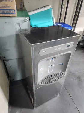 094902133140 ELKAY Floor Bottle Filling Station Steel #2