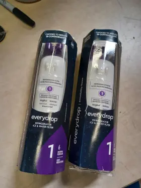 Everydrop W10735418 Lot Of 2 Refrigerator Ice And Water Filter 0w20006a Everydrop W10735418 Lot Of 2 Refrigerator Ice And Water Filter 0w20006a