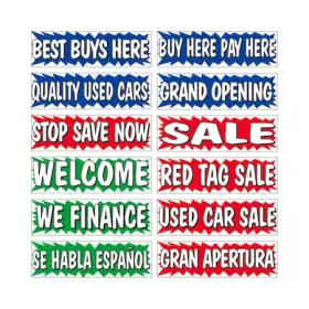 292-GR-BU EZ LINE Burst Banners Slogan