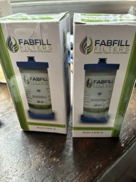 Fabfill/ecoaqua Njw-15 Replacement Filters For Clean Fridge Water- 2 New Sealed Fabfill/ecoaqua Njw-15 Replacement Filters For Clean Fridge Water- 2 New Sealed