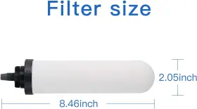FSS2 FACHIOO Ceramic Candle Carbon Proone Air Filter #3