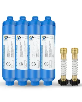 177640-FAH FAHKNS Rv Inline Water Filter Flexible Hose