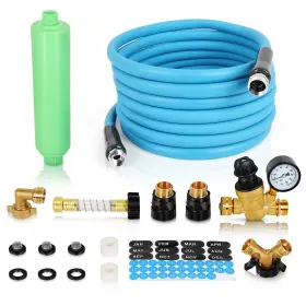 840366468928 FAHKNS Rv Camper Water Filter Flexible Hose Bra