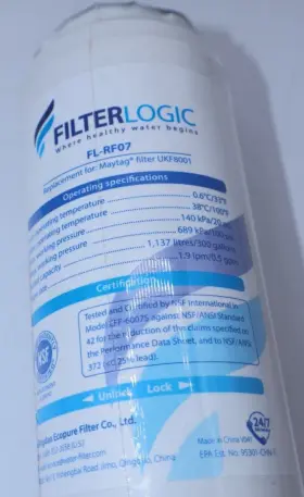 FL-RF07 FILTER LOGIC Refrigerator Water #3
