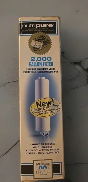 NP2000FB FILTER Nutripure Water Filtration Air