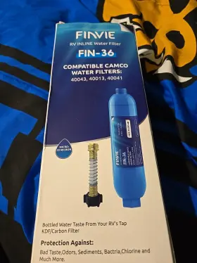 FIN36 FINVIE Rv Water Filter Flexible Hose Protector Camco