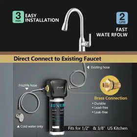 850026491807 FRIZZLIFE Sink Water Filter Nsf Ansi Remove #3