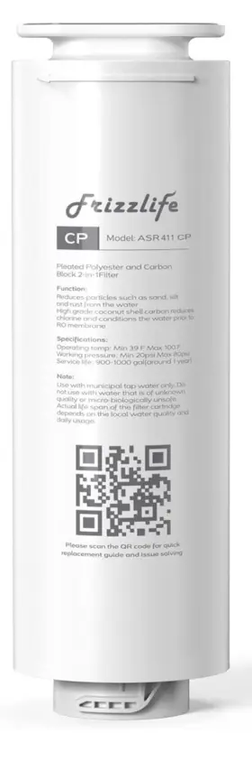 ASR411 FRIZZLIFE Filter Cartridge Reverse Osmosis