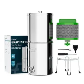 G210-PRO FRIZZLIFE Gravity Water Filter Reduces Lead Chlorine
